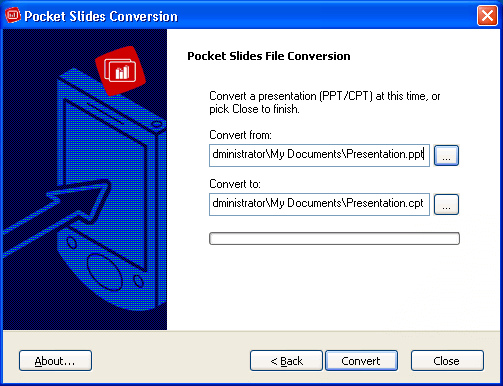 Pocket slides converter